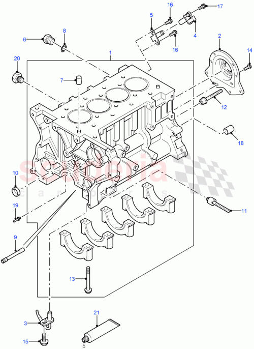 Part Diagram for Land Rover TYT500020