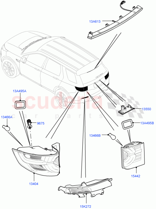 Part Diagram for Land Rover LR164052