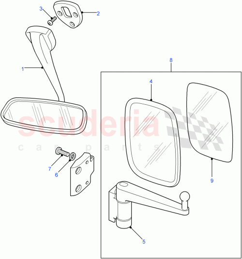 Part Diagram for Land Rover SF104164