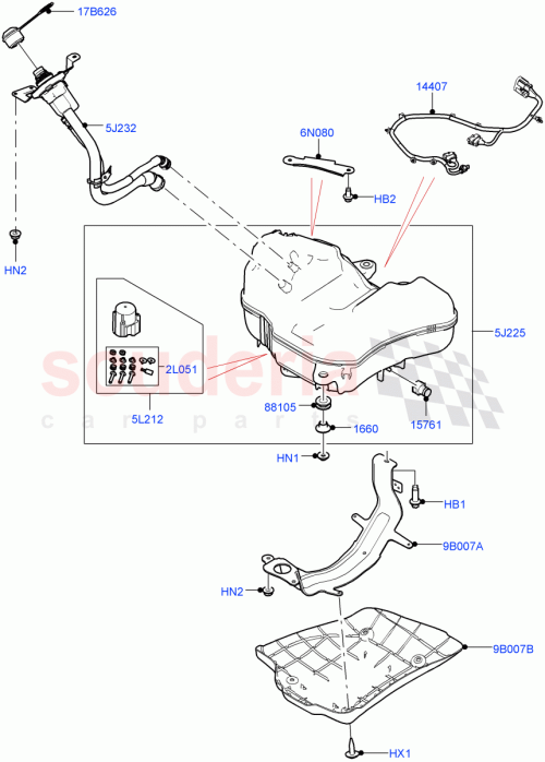 Part Diagram for Land Rover LR144020