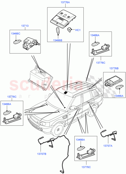 Part Diagram for Land Rover LR030764