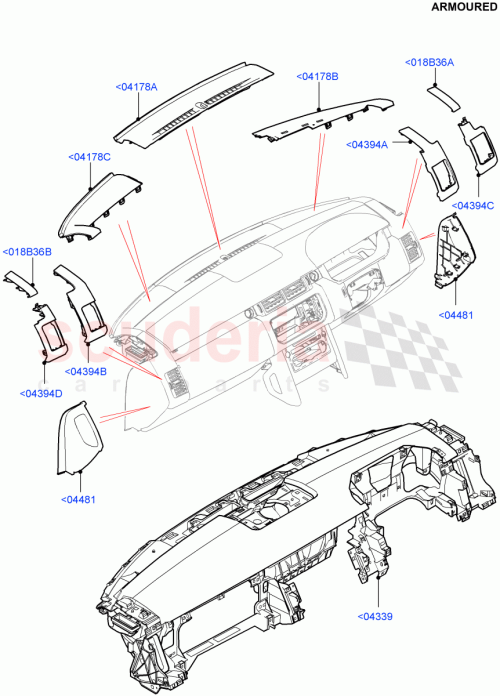 Part Diagram for Land Rover LR108944