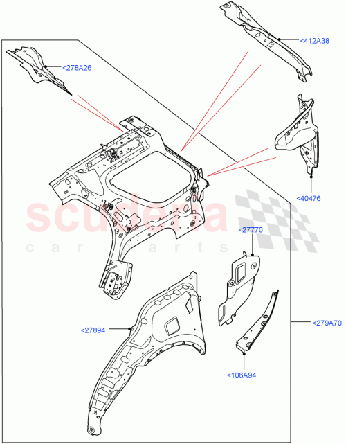 Part Diagram for Land Rover LR080180