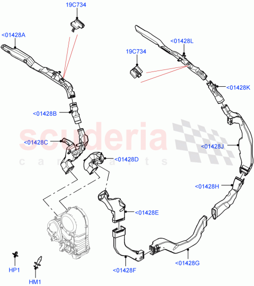 Part Diagram for Land Rover LR153635
