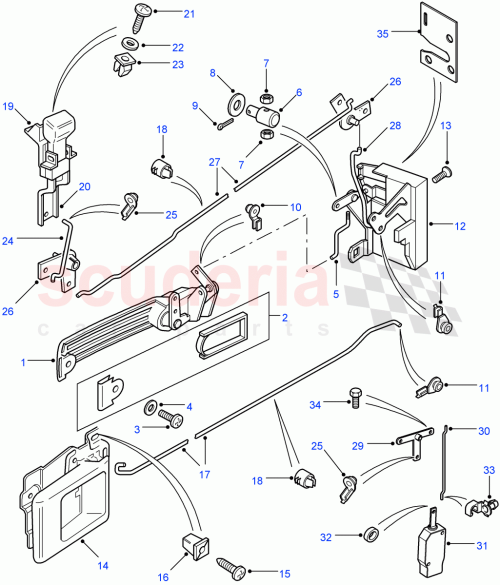 Part Diagram for Land Rover FQM100761
