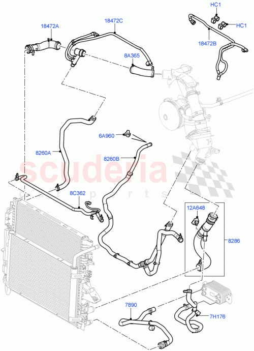 Part Diagram for Land Rover LR018998
