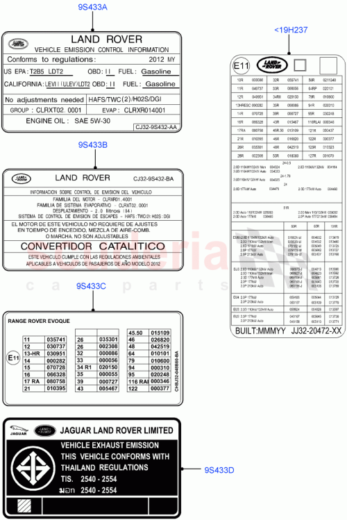 Part Diagram for Land Rover LR097940