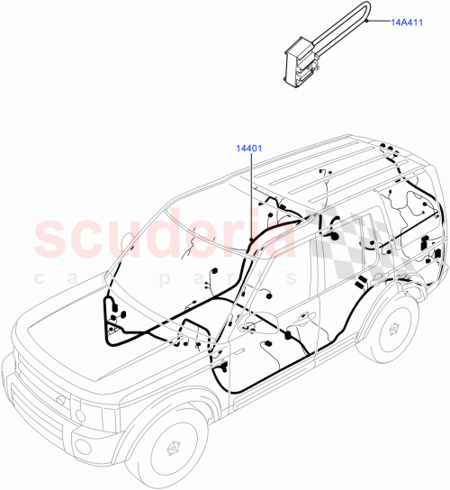Part Diagram for Land Rover LR054229