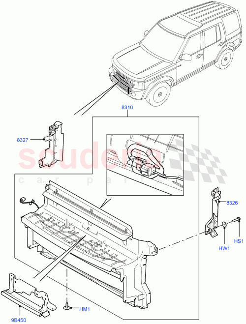 Part Diagram for Land Rover LR013048
