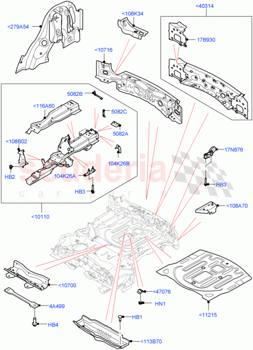 Part Diagram for Land Rover LR114007