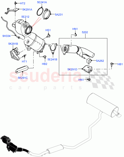 Part Diagram for Land Rover LR140098