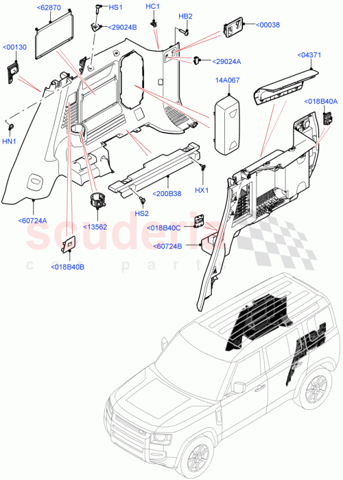 Part Diagram for Land Rover LR164788