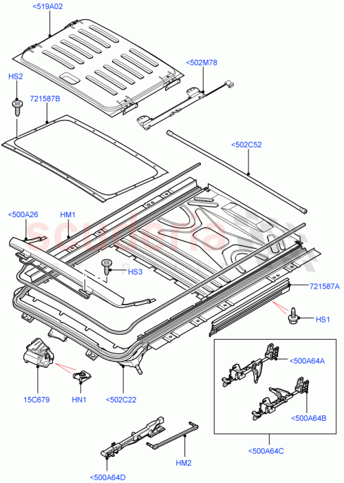 Part Diagram for Land Rover EYP500300