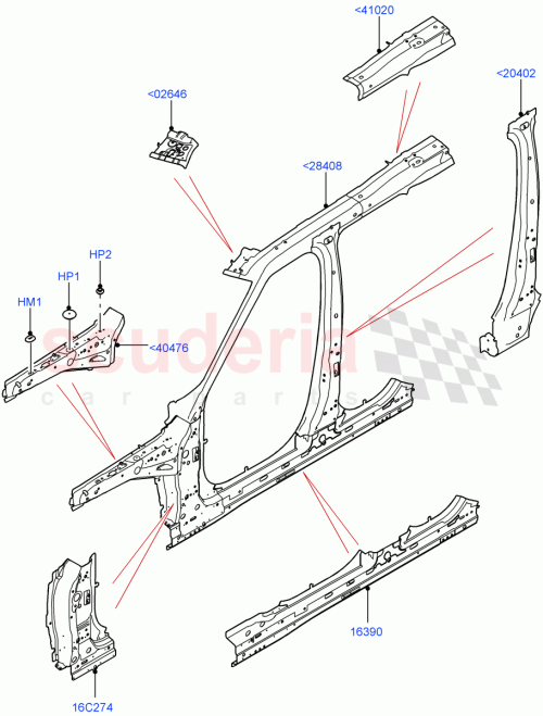 Part Diagram for Land Rover LR081689
