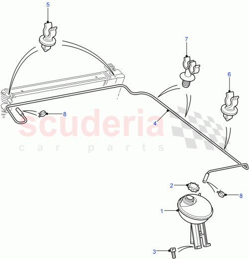 Part Diagram for Land Rover JHD500030