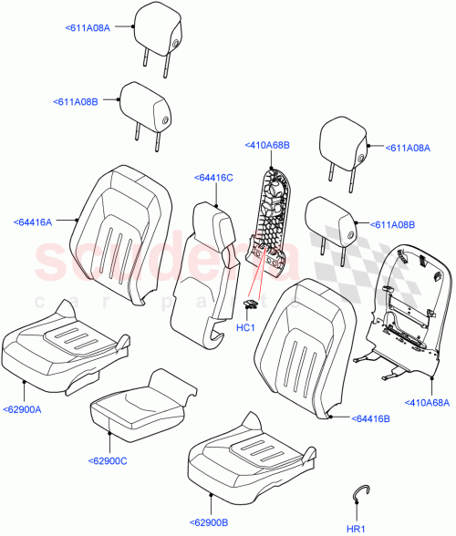 Part Diagram for Land Rover LR140470