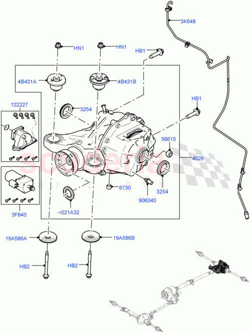 Part Diagram for Land Rover LR135862