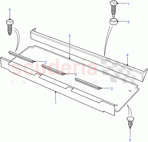 Part Diagram for Land Rover MTC9429