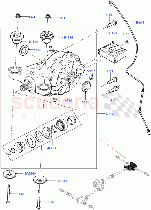 Part Diagram for Land Rover LR039508