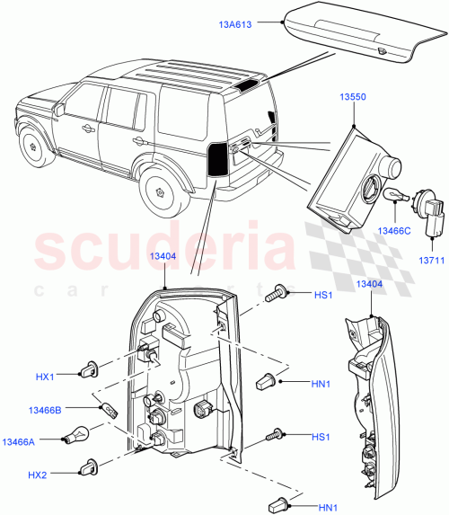 Part Diagram for Land Rover DA610058