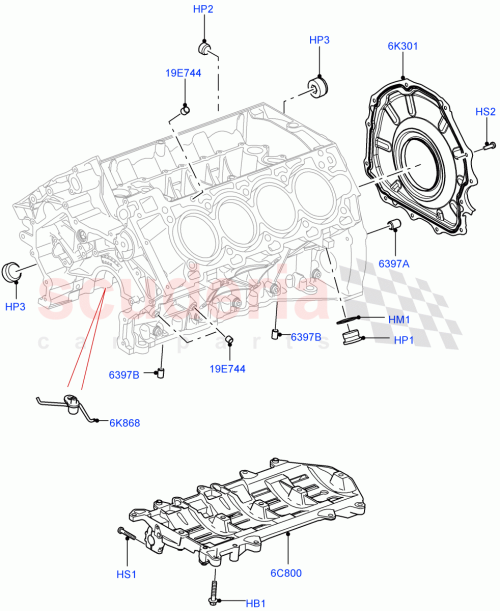 Part Diagram for Land Rover LR156352