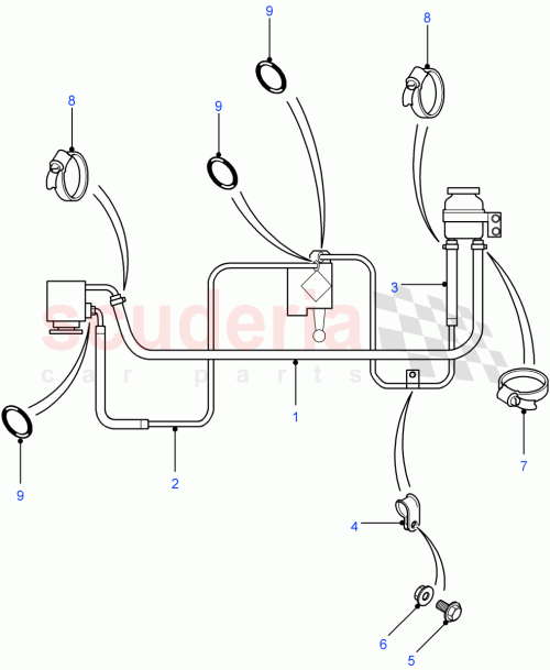 Part Diagram for Land Rover CP106221