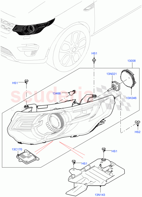 Part Diagram for Land Rover LR140058
