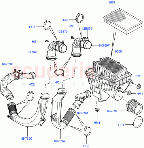 Part Diagram for Land Rover PHE500021
