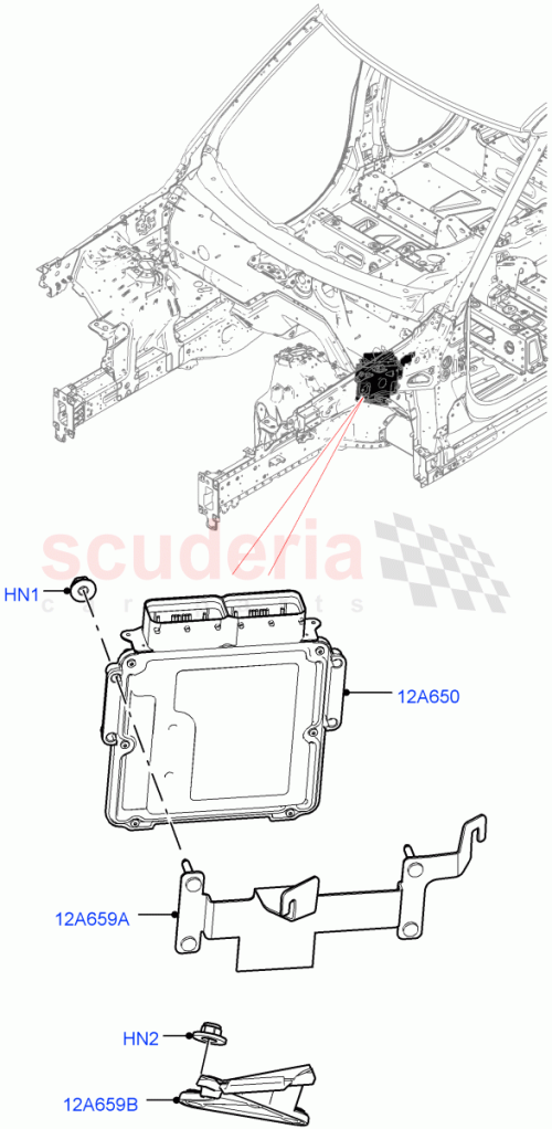 Part Diagram for Land Rover LR132681