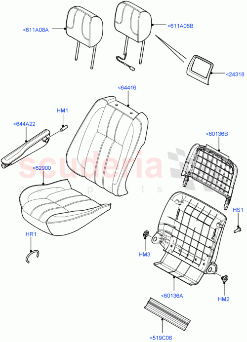 Part Diagram for Land Rover LR012102