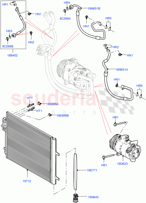 Part Diagram for Land Rover LR122597