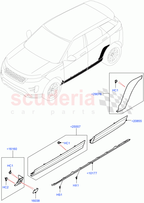Part Diagram for Land Rover LR155756