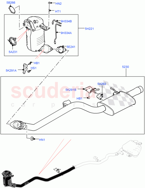 Part Diagram for Land Rover LR105432
