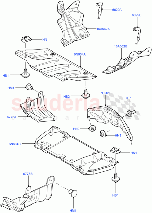 Part Diagram for Land Rover KRB500032