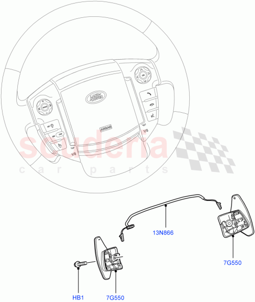 Part Diagram for Land Rover LR018555