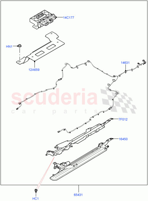 Part Diagram for Land Rover VPLE110DSS01
