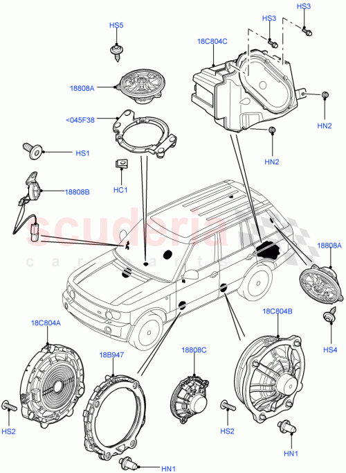 Part Diagram for Land Rover FYP500430