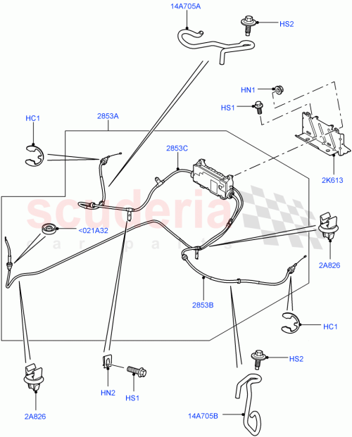 Part Diagram for Land Rover SPU500050
