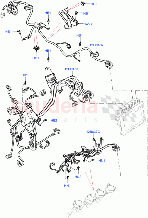 Part Diagram for Land Rover LR158585