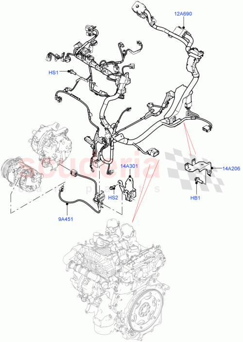 Part Diagram for Land Rover LR173653