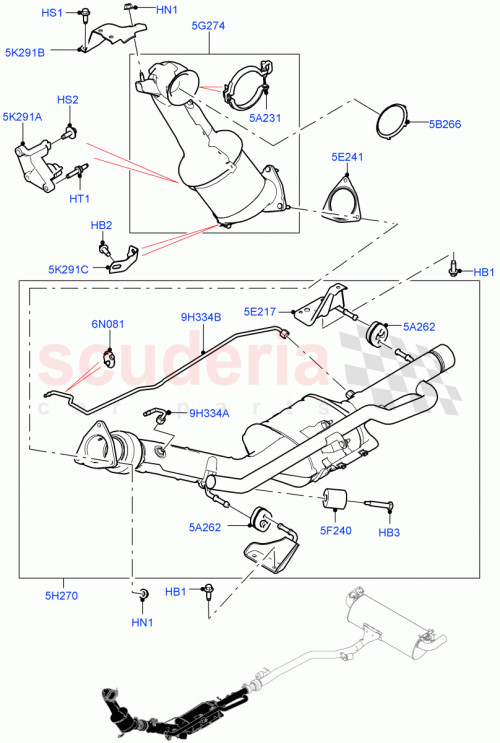 Part Diagram for Land Rover LR115621