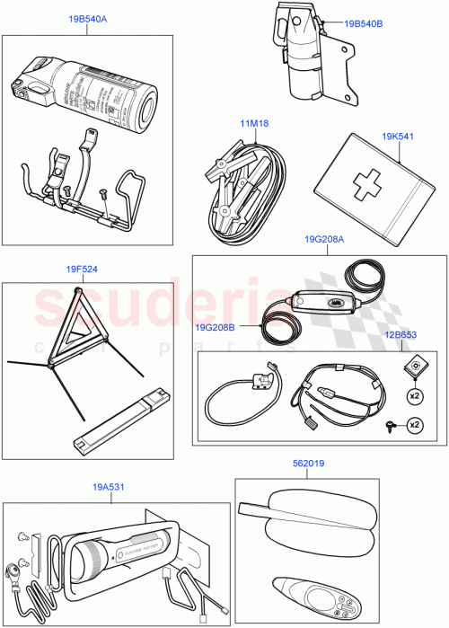 Part Diagram for Land Rover VPLVV0077