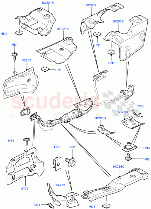 Part Diagram for Land Rover DYP10022