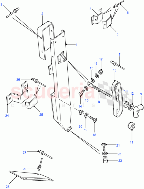 Part Diagram for Land Rover MTC1416