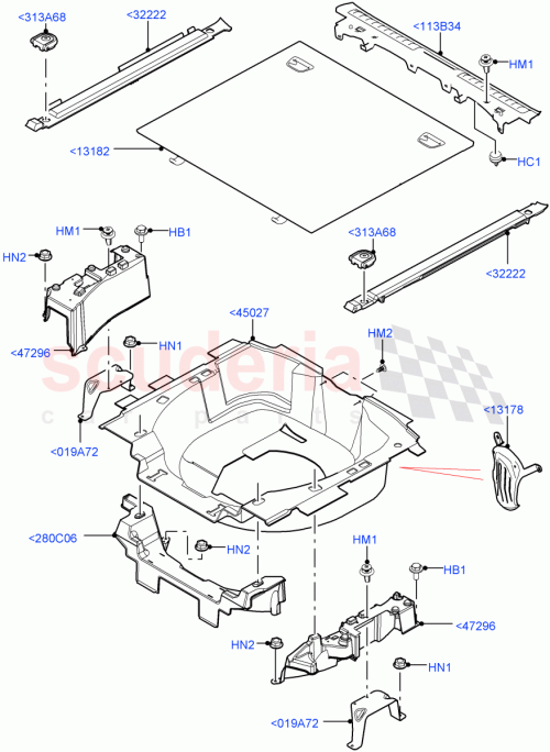 Part Diagram for Land Rover LR116642