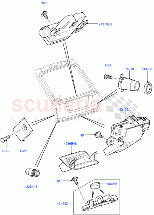 Part Diagram for Land Rover FQR500180