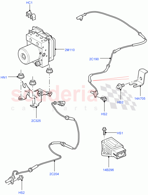 Part Diagram for Land Rover SSB500102
