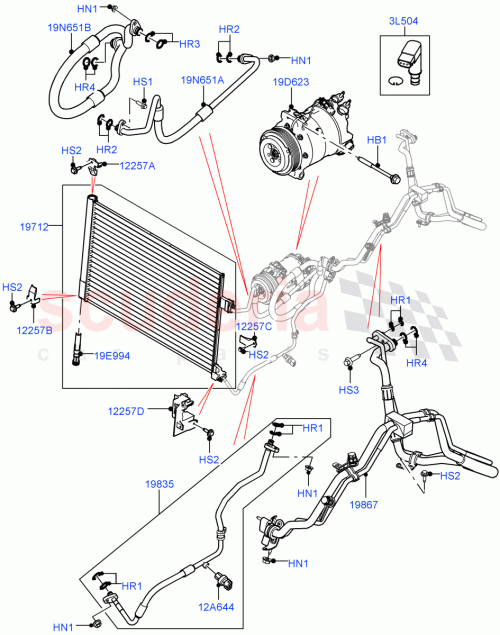 Part Diagram for Land Rover LR116885