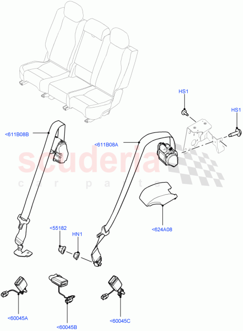 Part Diagram for Land Rover LR061085