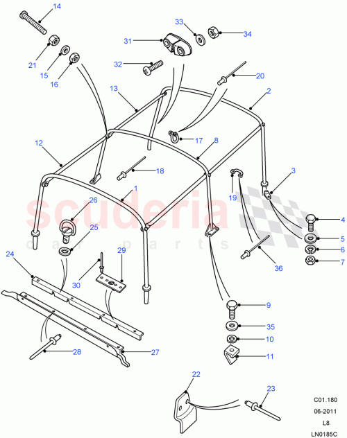 Part Diagram for Land Rover 330897